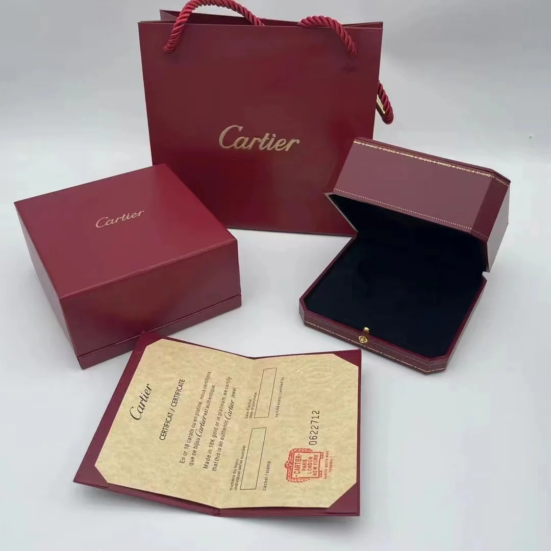 3 in 1 K Gold vesion Brand original Jewelry package box for necklace pendant, ring,braceletgift package box shopping bag high quality CTZ001 - ccjewelryacc