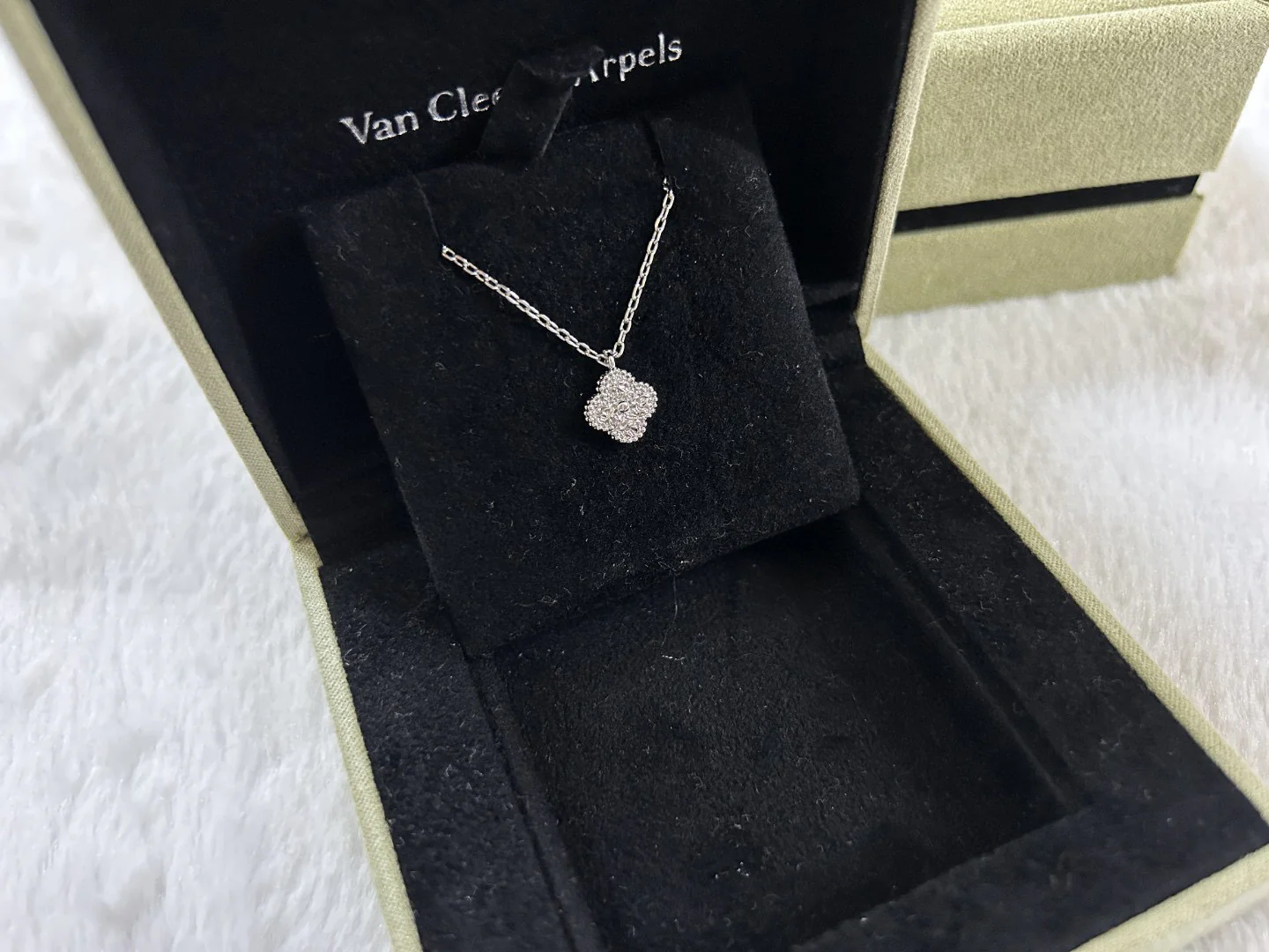 VCN022 Mini Gold stamping vca sweet alhambra necklace - ccjewelryacc