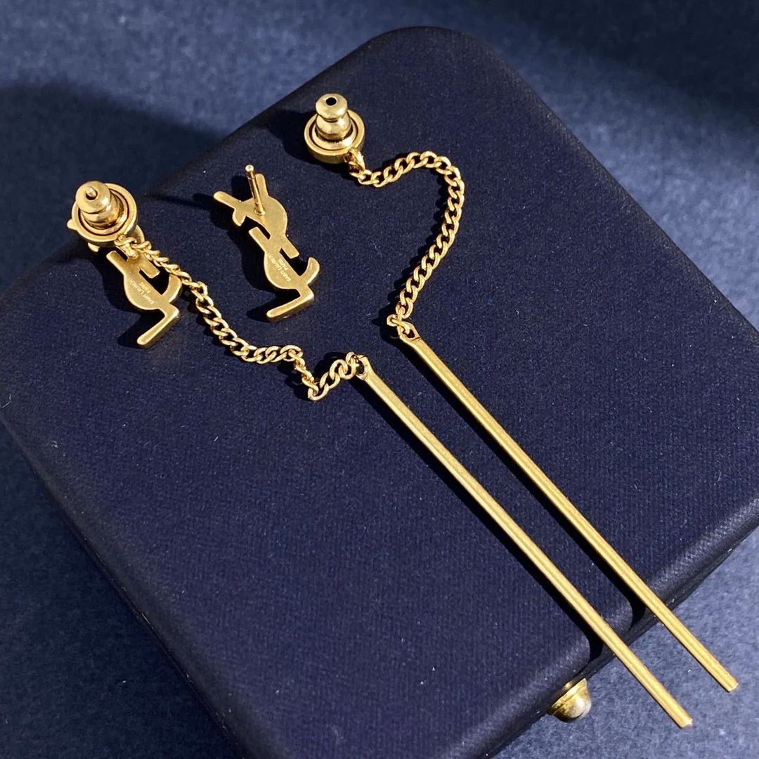 YYE043 CASSANDRE threader earrings in metal - ccjewelryacc