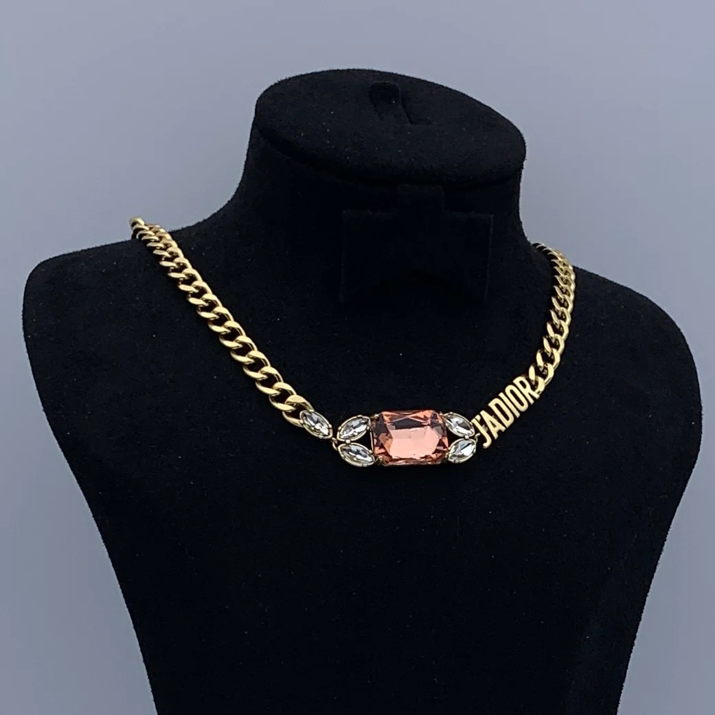 CDN297 High quality Luxury Designer CD Choker Necklace For Women - ccfashionjewelry