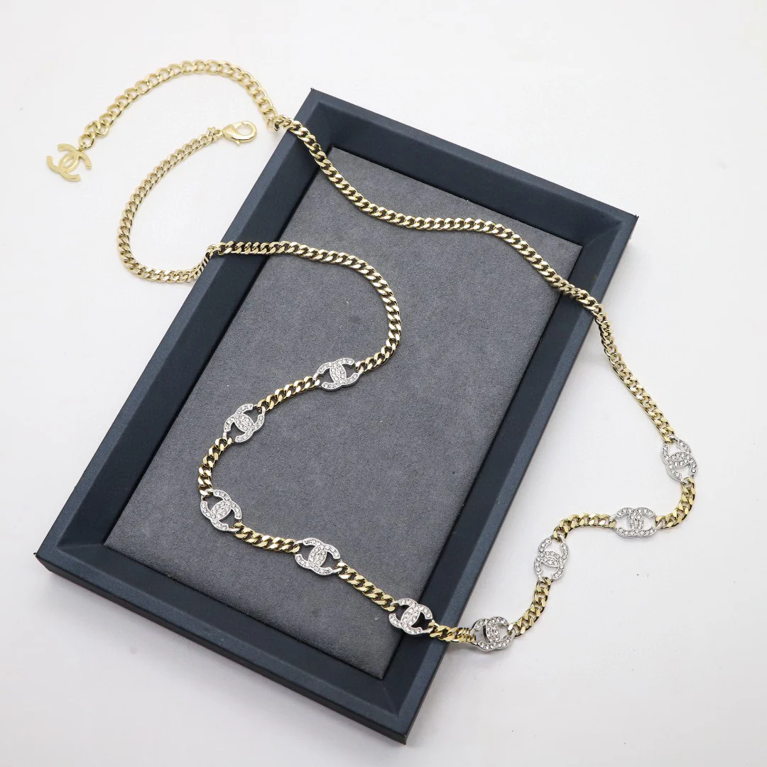 CCW025 High quality CC long chain cc sweater chain cc Waist chain - ccfashionjewelry