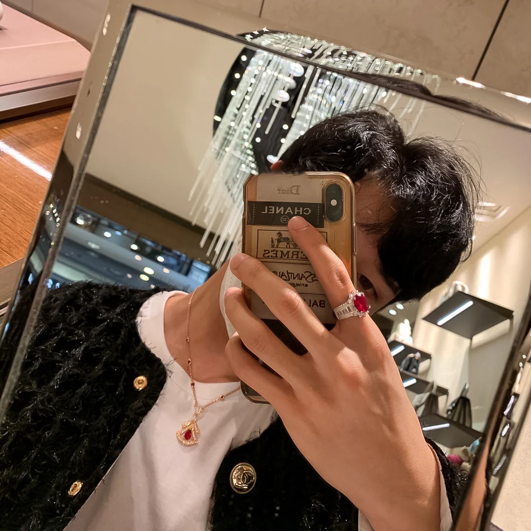 BGNS013 S925 Sterling Silver Full Diamond DIVAS'DREAM necklace - ccjewelryacc