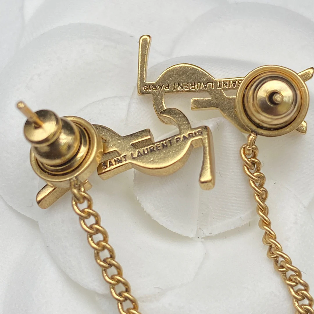 YYE043 CASSANDRE threader earrings in metal - ccjewelryacc