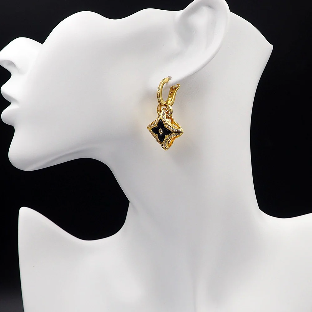 LVE034 Luxury Designer Ever Blossom Earrings - ccjewelryacc