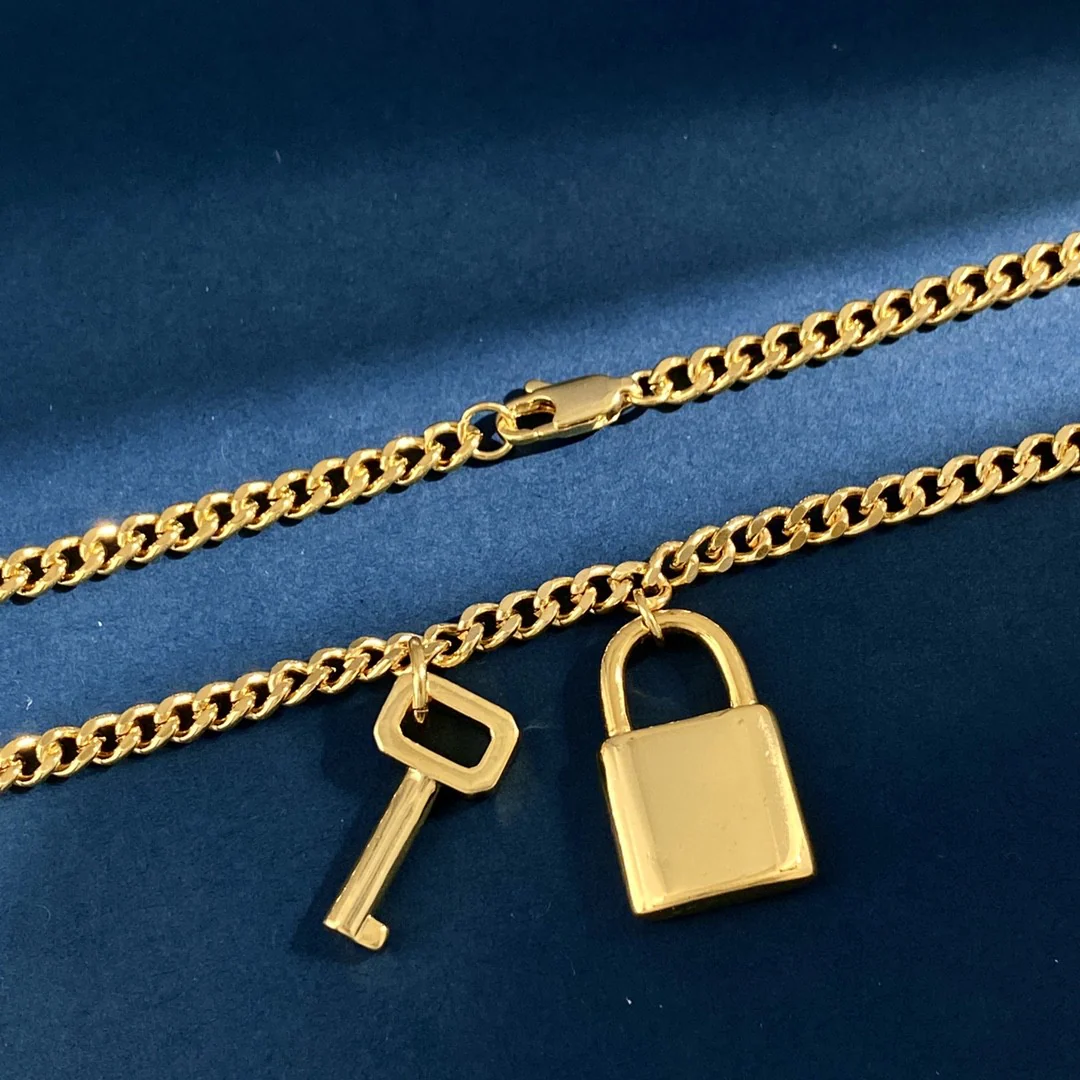 CLN011 celine lock necklace - ccjewelryacc