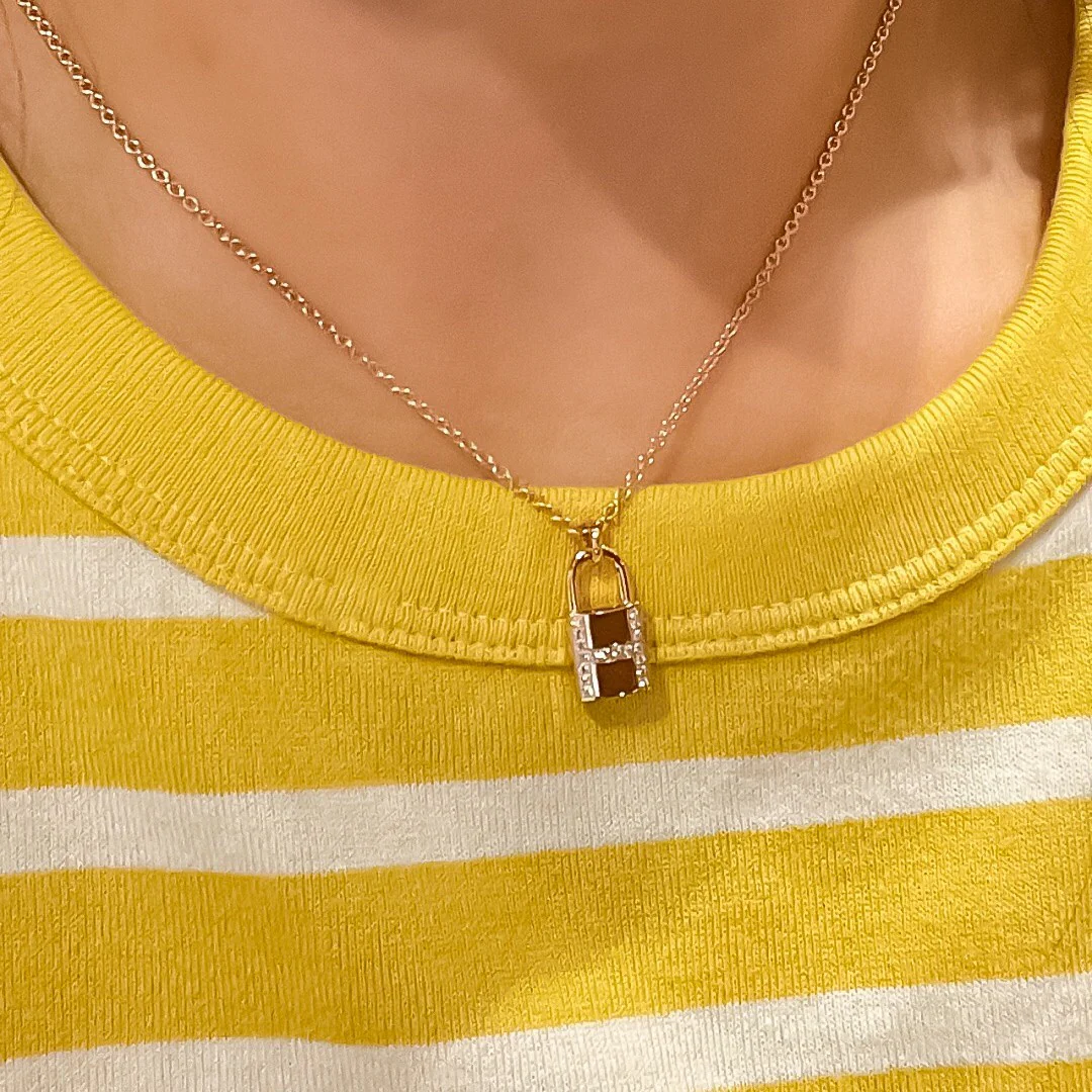 HMNS004 S925 Sterling silver Kelly Cadenas pendant necklace - ccjewelryacc