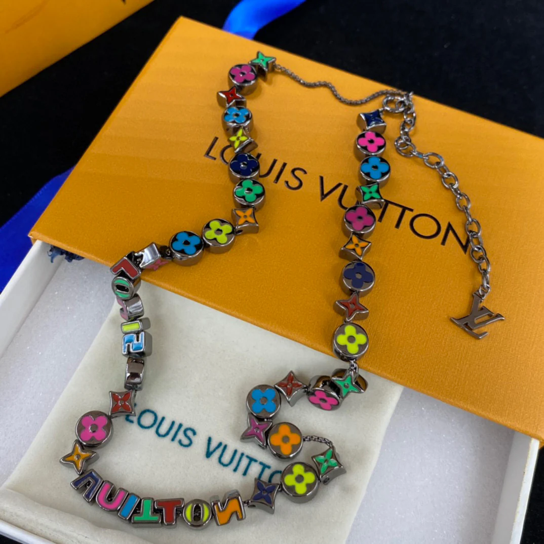 High Quality Luxury Designer Jewelry Set Women Choker Necklace Bracelet LVT006 - ccjewelryacc