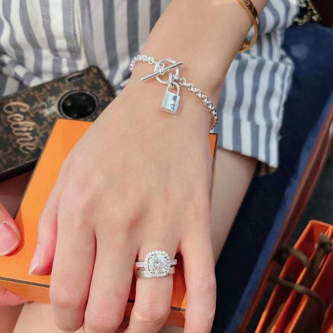 HMSS006 S925 Sterling Sliver Kelly Cadenas bracelet - ccjewelryacc