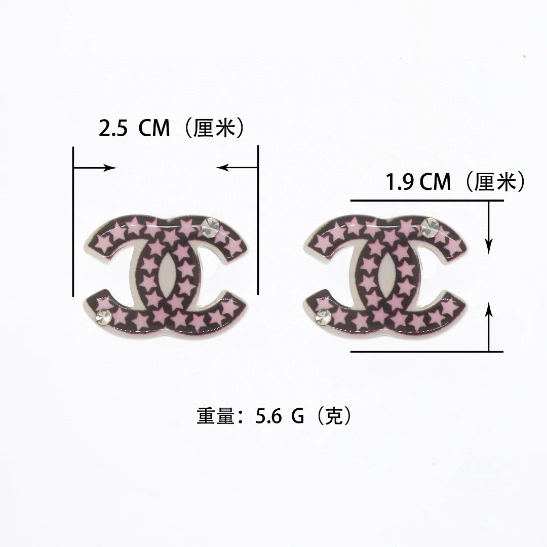 CCE451 CC acrylic earring - ccjewelryacc