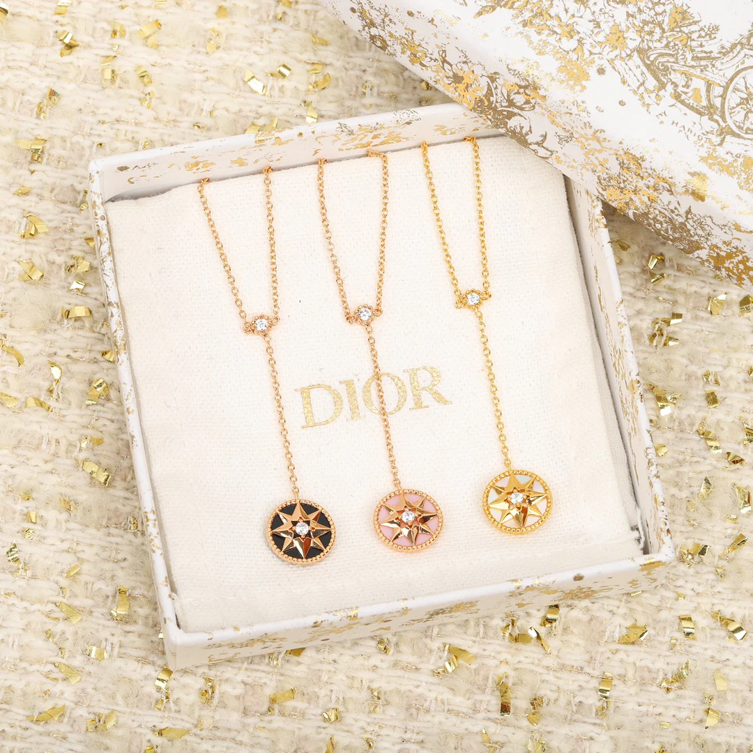 CDNS311 Top Quality S925 Silver CD ROSE DES VENTS Astrolabium Pendant Necklace for Women - ccjewelryacc