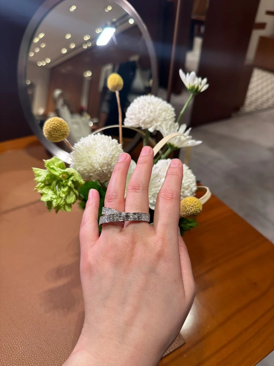 HMRS002 S925 Sterling Silver Kelly Gavroche Double rings - ccjewelryacc