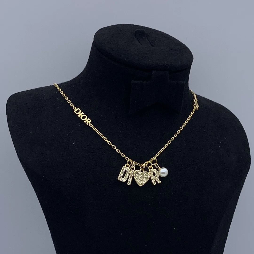 CDN248 High quality Luxury Designer CD Women Pendant Necklace - ccjewelryacc