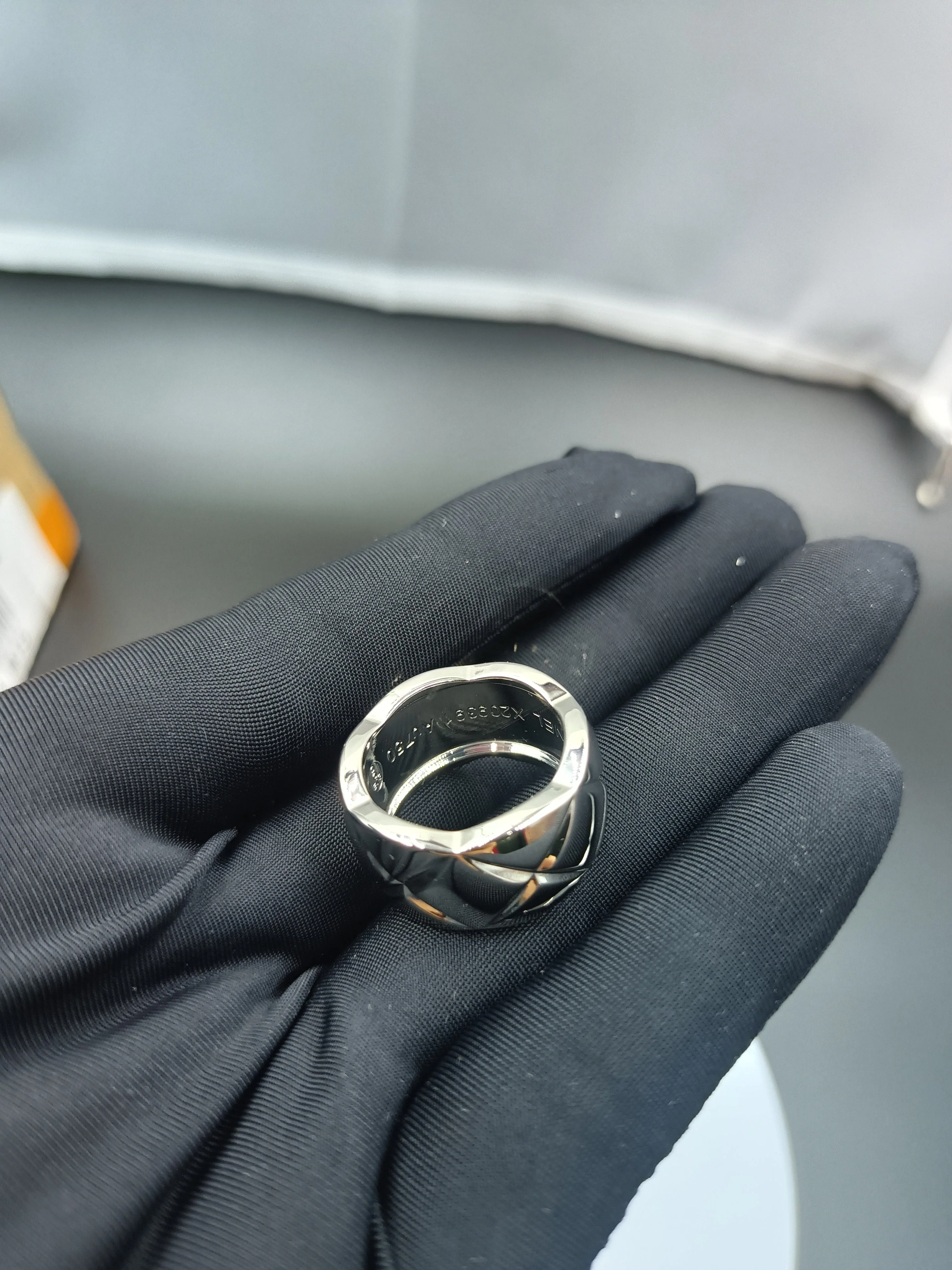 CCR8001C 11mm COCO crush ring cc ring titanium steel plating Gold - ccjewelryacc