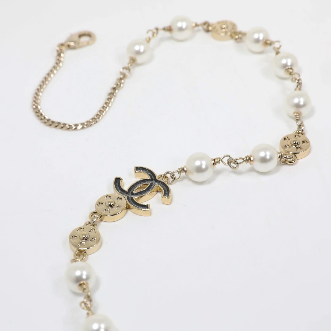 CCL331 24P Cowboy Jeans Heart CC sweater necklace CC long chain - ccjewelryacc