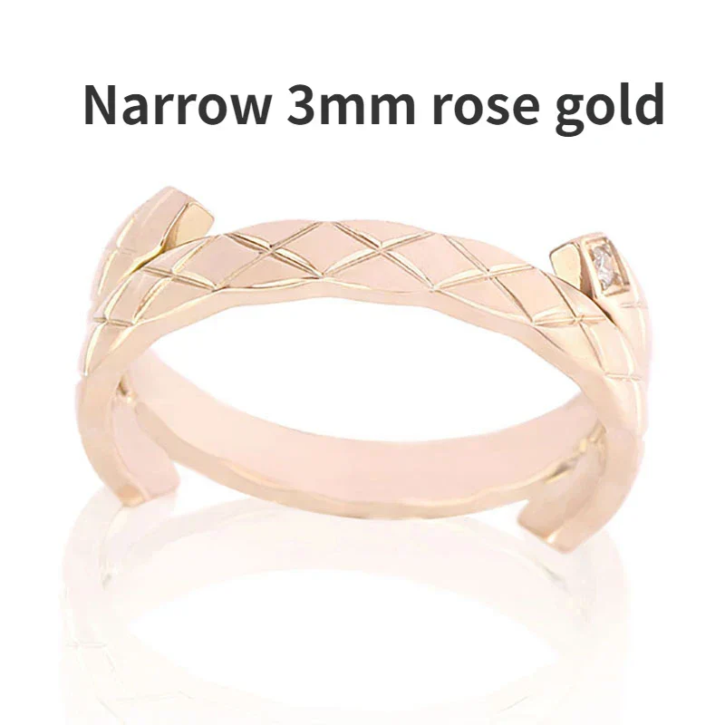 CCR8004 COCO Crush Ring High Quality Cc Ring Titanium Steel 14k Gold Plating - ccjewelryacc