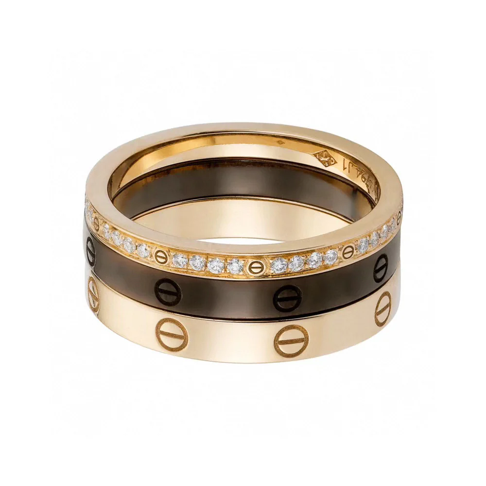 CTR001 High quality luxury designer ring 3rings in one - ccfashionjewelry