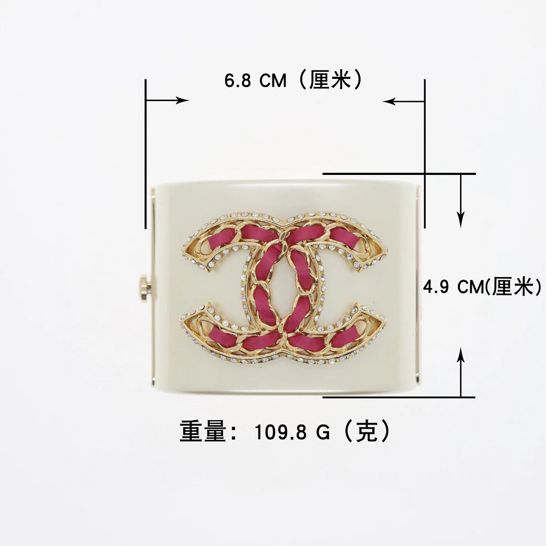 CCS083 CC acrylic cuff bracelet - ccjewelryacc