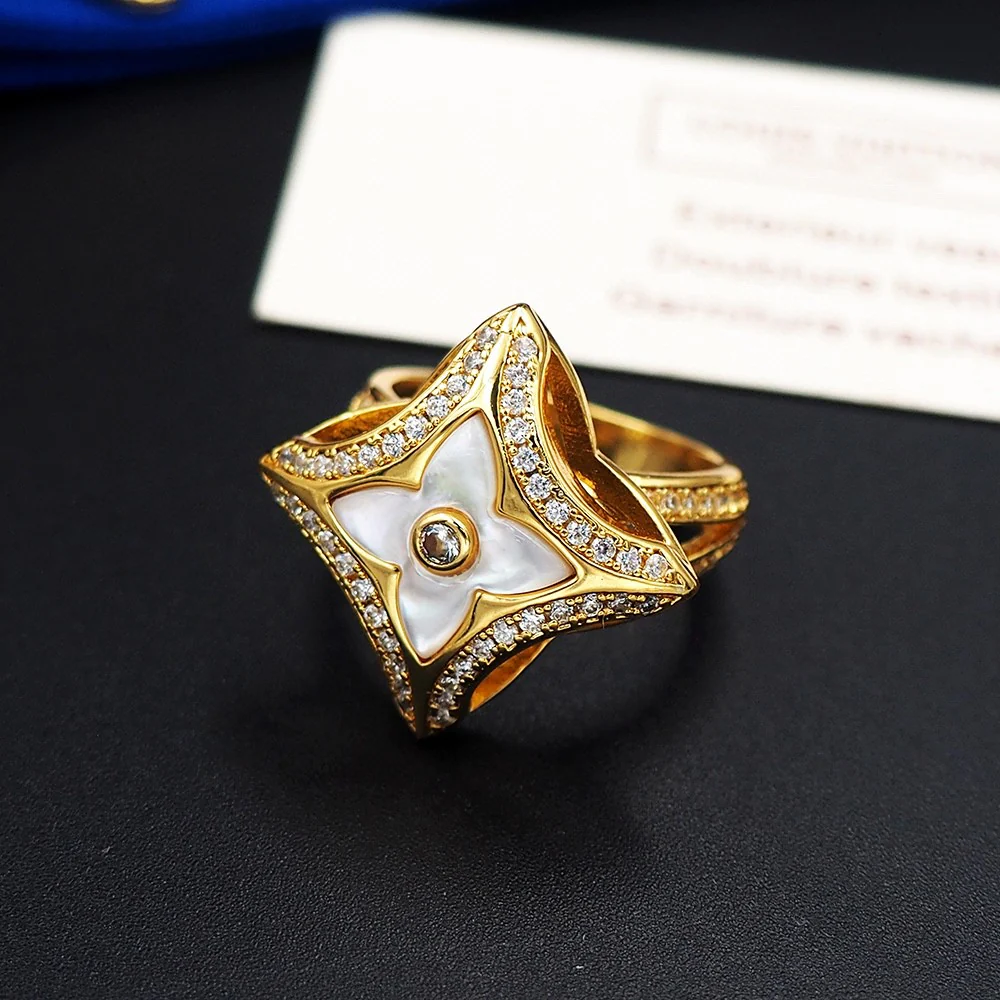 LVR003 LV Ever Blossom Ring - ccjewelryacc