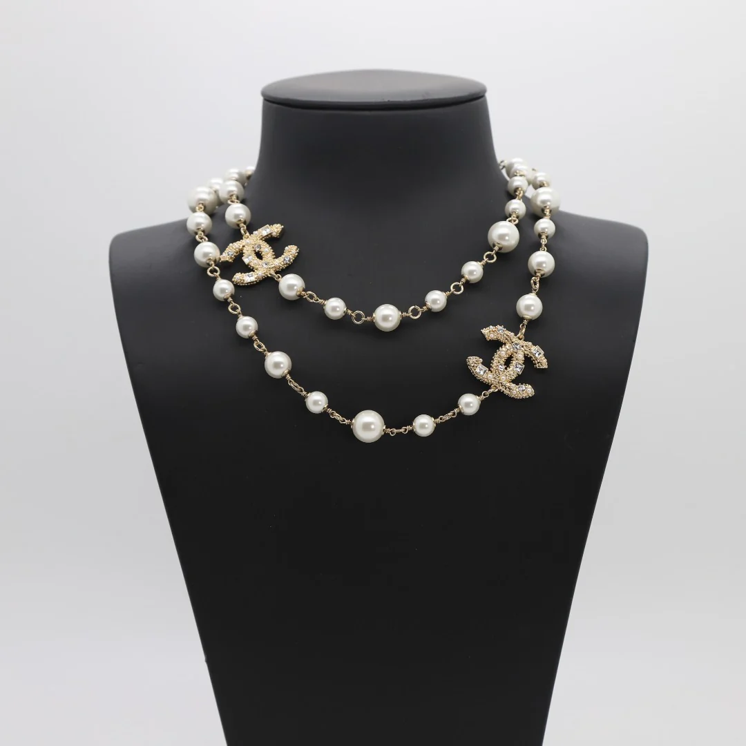 CCL040 High Quality Luxury Designer Pearl Sweater Chain - ccfashionjewelry