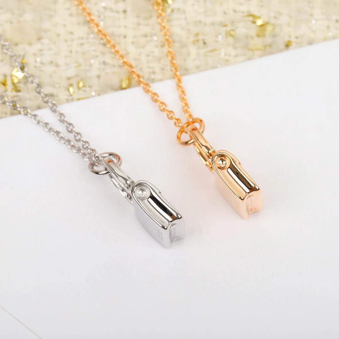 HMNS005 S925 Sterling Silver Bag Amulettes Constance pendant Necklace - ccjewelryacc