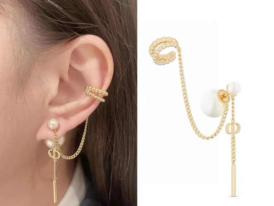 CDE241 CD Tribales earring with ear cuff (single) - ccjewelryacc