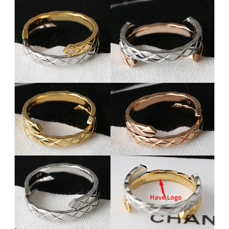 CCR8004 COCO Crush Ring High Quality Cc Ring Titanium Steel 14k Gold Plating - ccjewelryacc