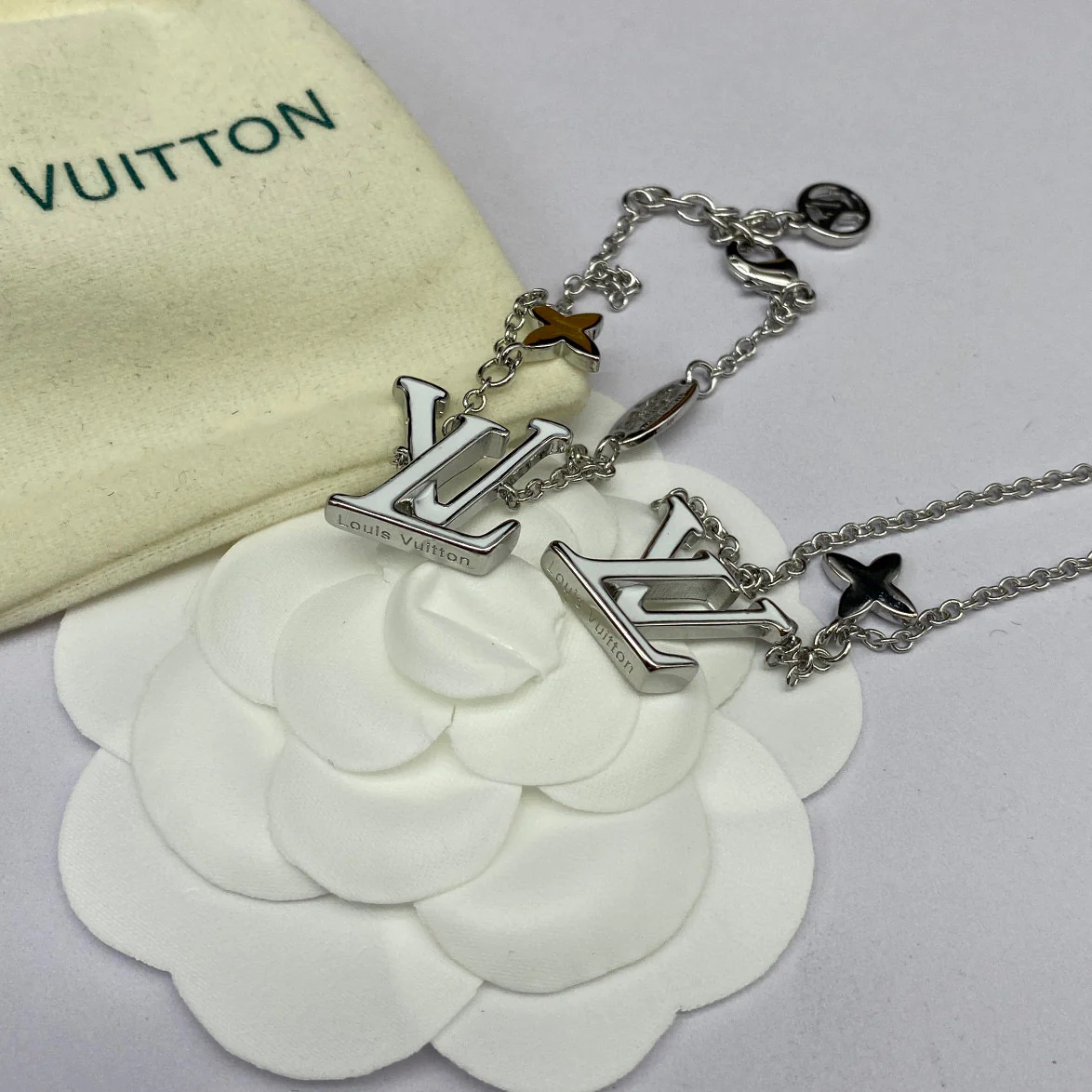 LVT014 Ever Blossom Series Jewelry Set Necklace Bracelet - ccjewelryacc