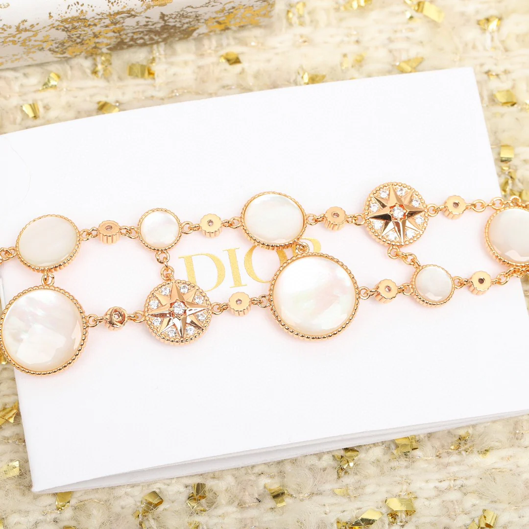 CDS095 V-Gold CD ROSE DES VENTS Bracelet for Women - ccjewelryacc