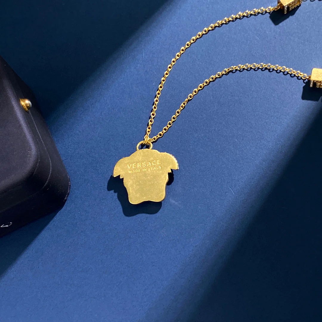 VSN014 Versace medusa chain necklace - ccjewelryacc