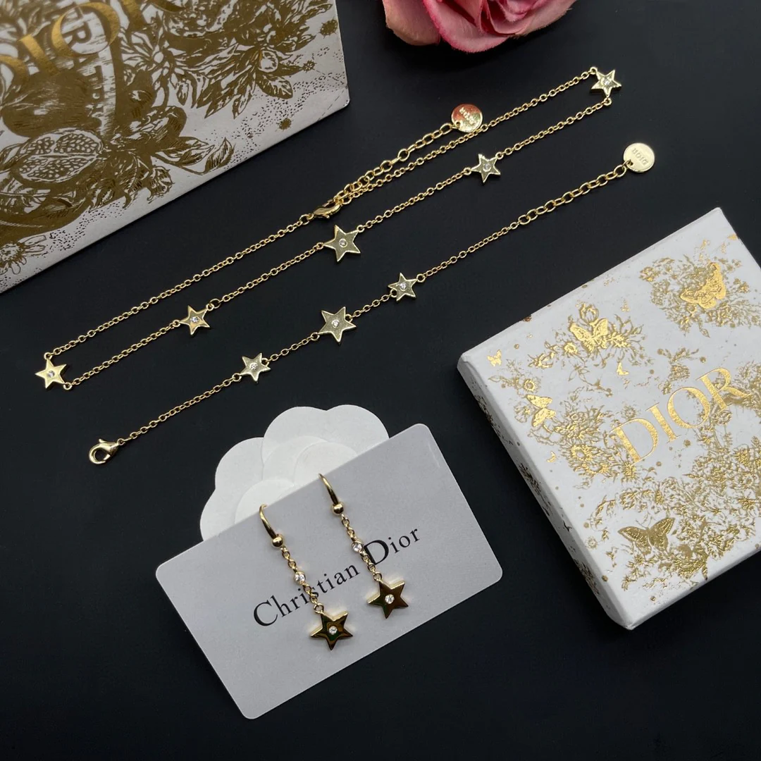 CDN043 High Quality CD jewelry set cd Choker Necklace cd earring cd bracelet - ccjewelryacc