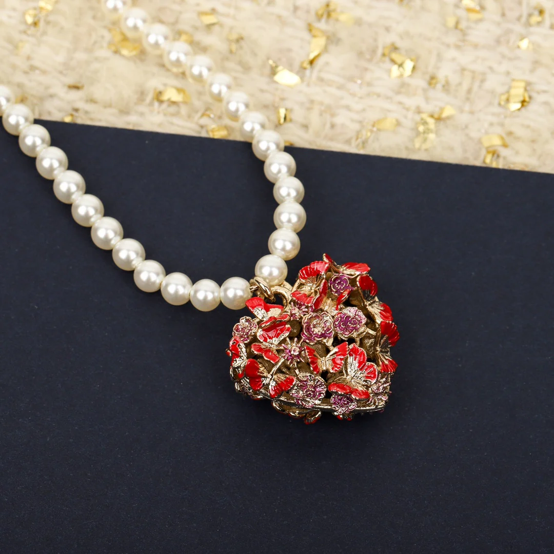 CDN312 Top Quality Designer CD Pearl Necklace for Women - ccjewelryacc