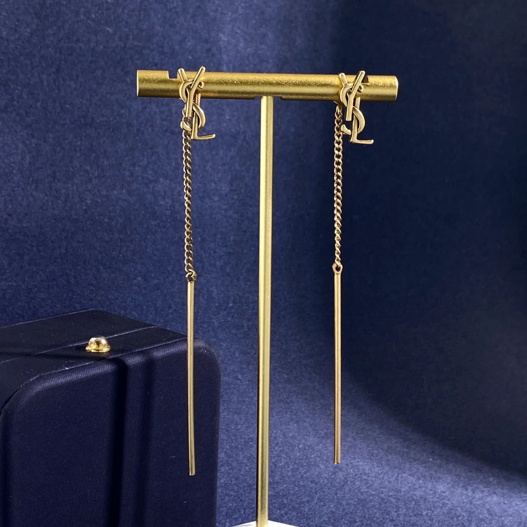 YYE043 CASSANDRE threader earrings in metal - ccjewelryacc