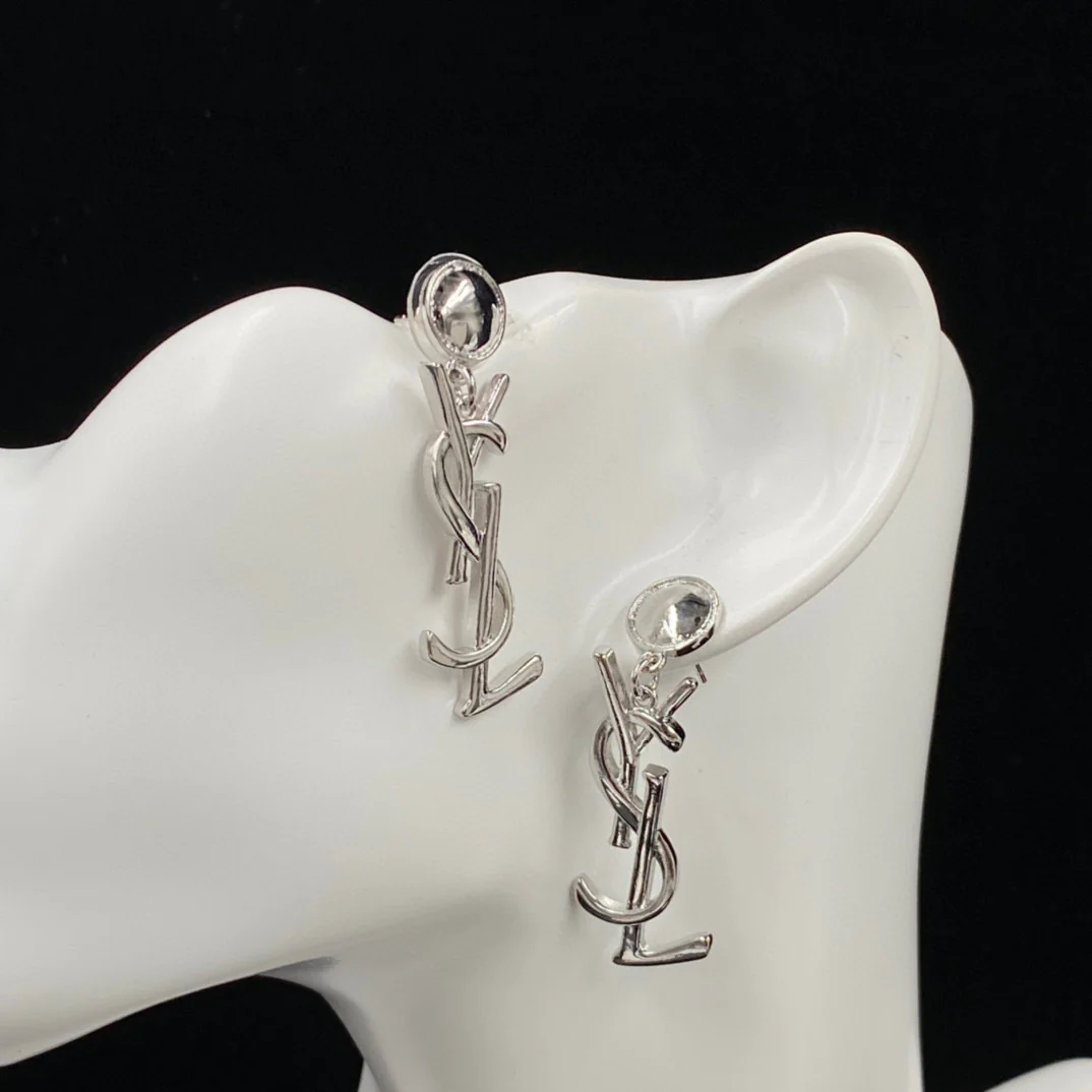 YYE074 Letter Y dangle earring - ccjewelryacc