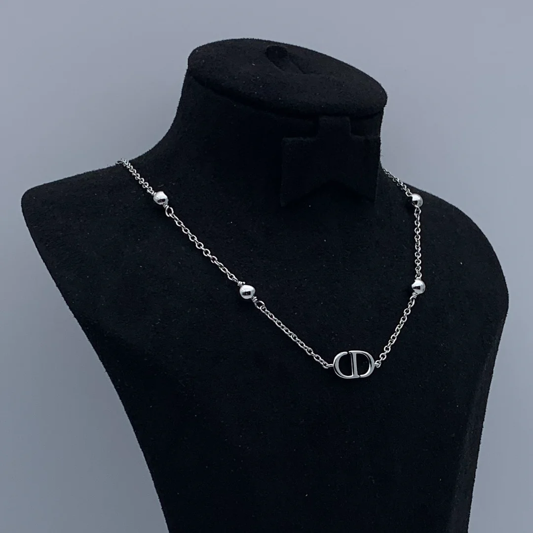 CDN278 High quality Luxury Designer CD Pendant Necklace For Women - ccfashionjewelry