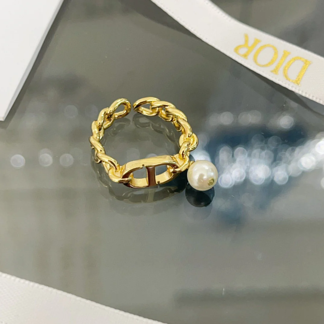 CDR007 Dior CD Chain Ring - ccjewelryacc