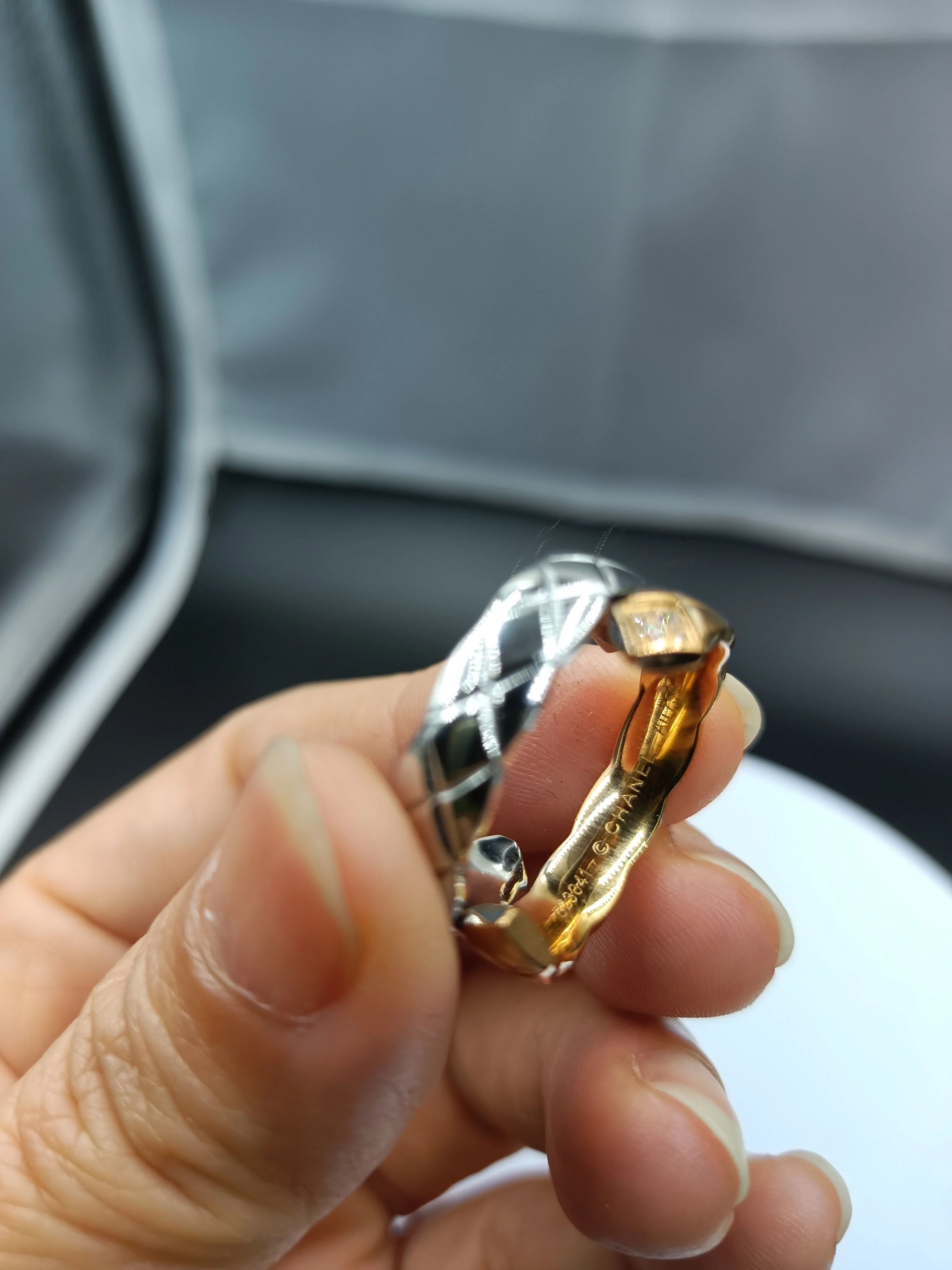 CCR8004 COCO Crush Ring High Quality Cc Ring Titanium Steel 14k Gold Plating - ccjewelryacc