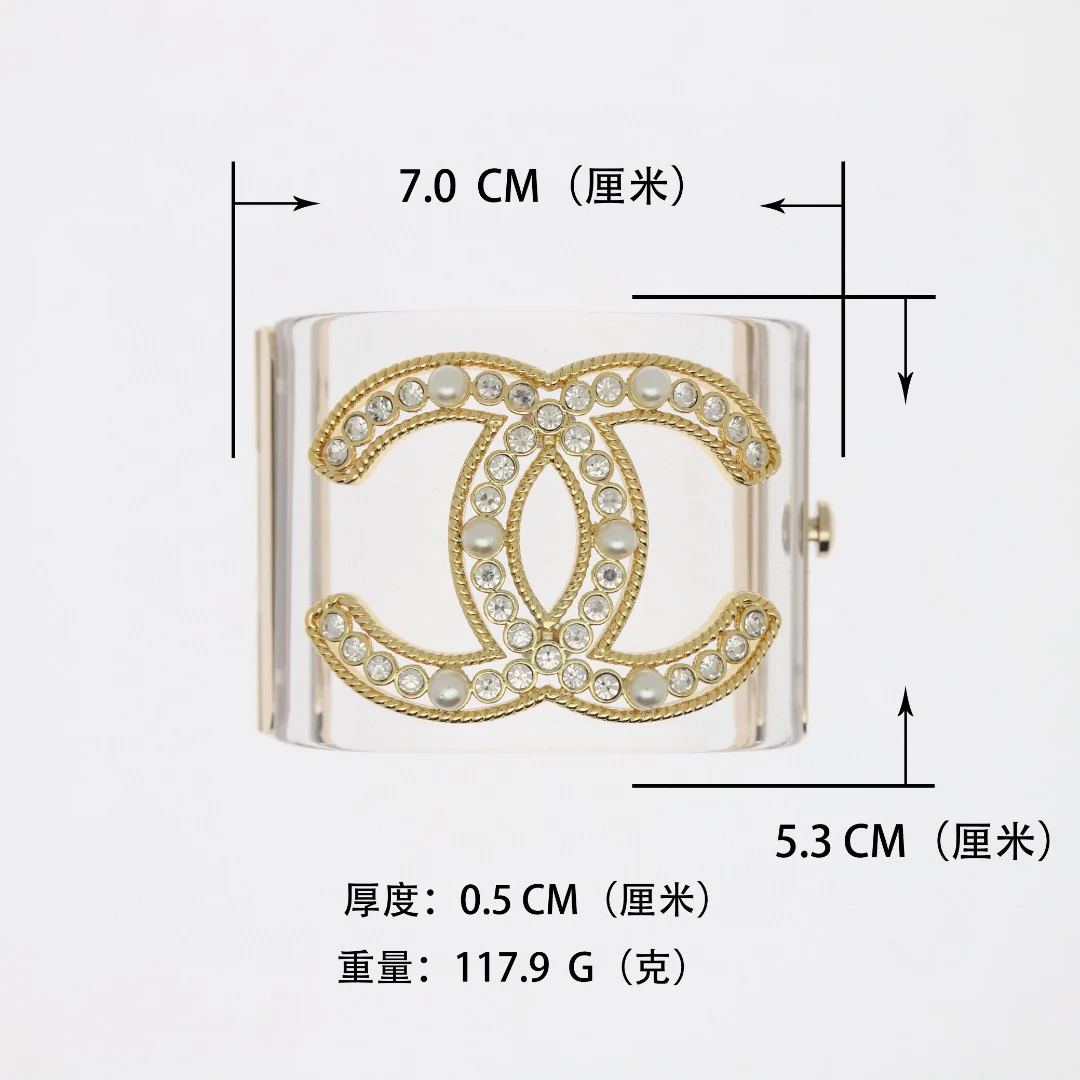 CCS067 Acrylic chanel cuff - ccjewelryacc