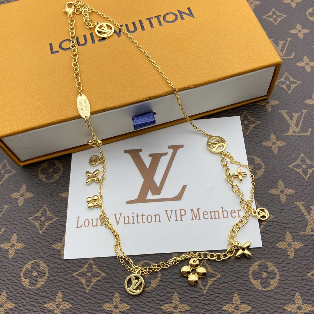 High Quality Luxury Designer Jewelry Set Women charm Necklace Bracelet LVT002 - ccjewelryacc