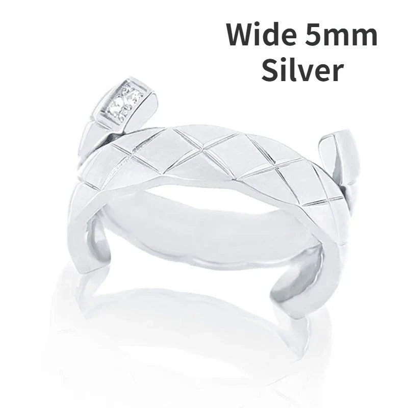 CCR8004 COCO Crush Ring High Quality Cc Ring Titanium Steel 14k Gold Plating - ccjewelryacc