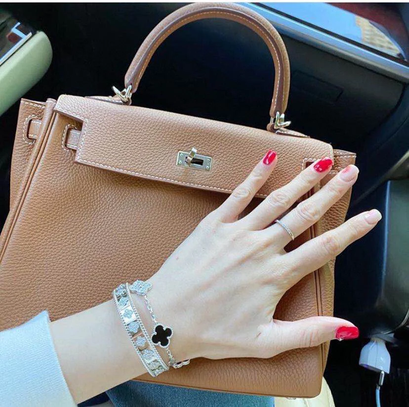 VCSV017 18K Gold/rose gold/white gold  Perlee Bangle Bracelet with diamond - ccjewelryacc