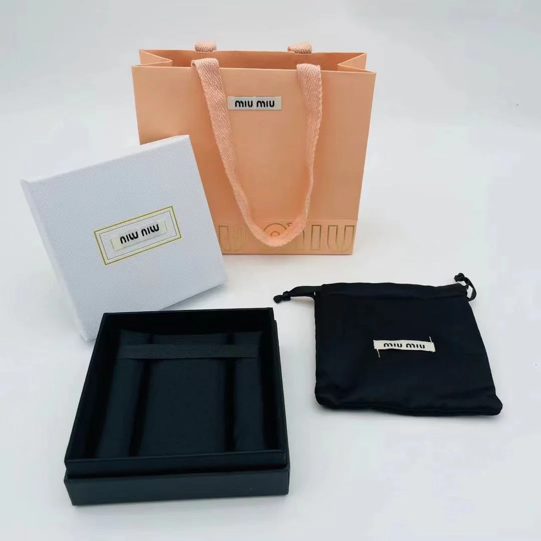 MMZ001 Miumiu Jewelry Package Necklace Pendant, Ring,bracelet Gift Package Box Shopping Bag - ccjewelryacc