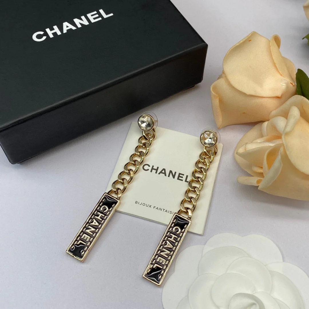 CCN197 CC Choker necklace earring set - ccjewelryacc