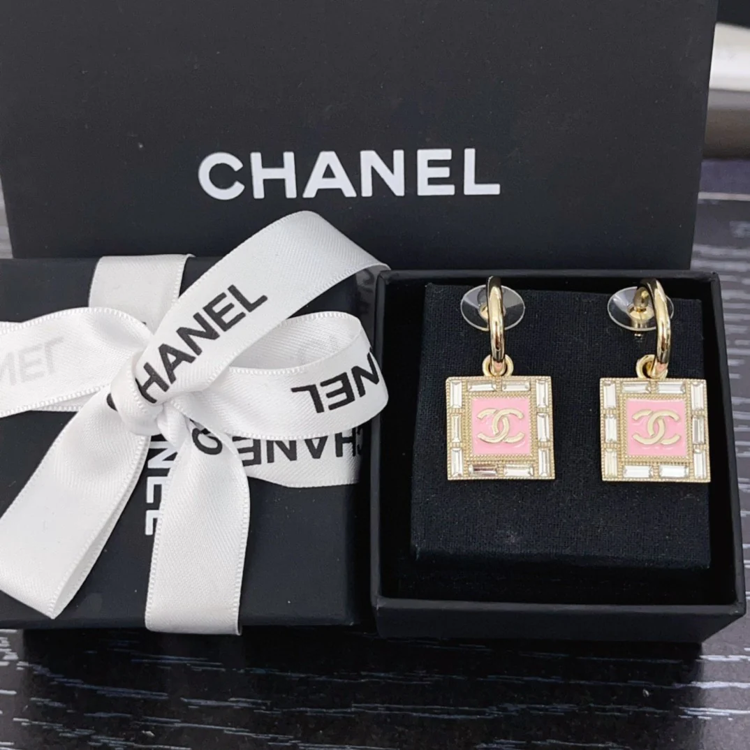 CCE146 Square CC logo earring - ccjewelryacc