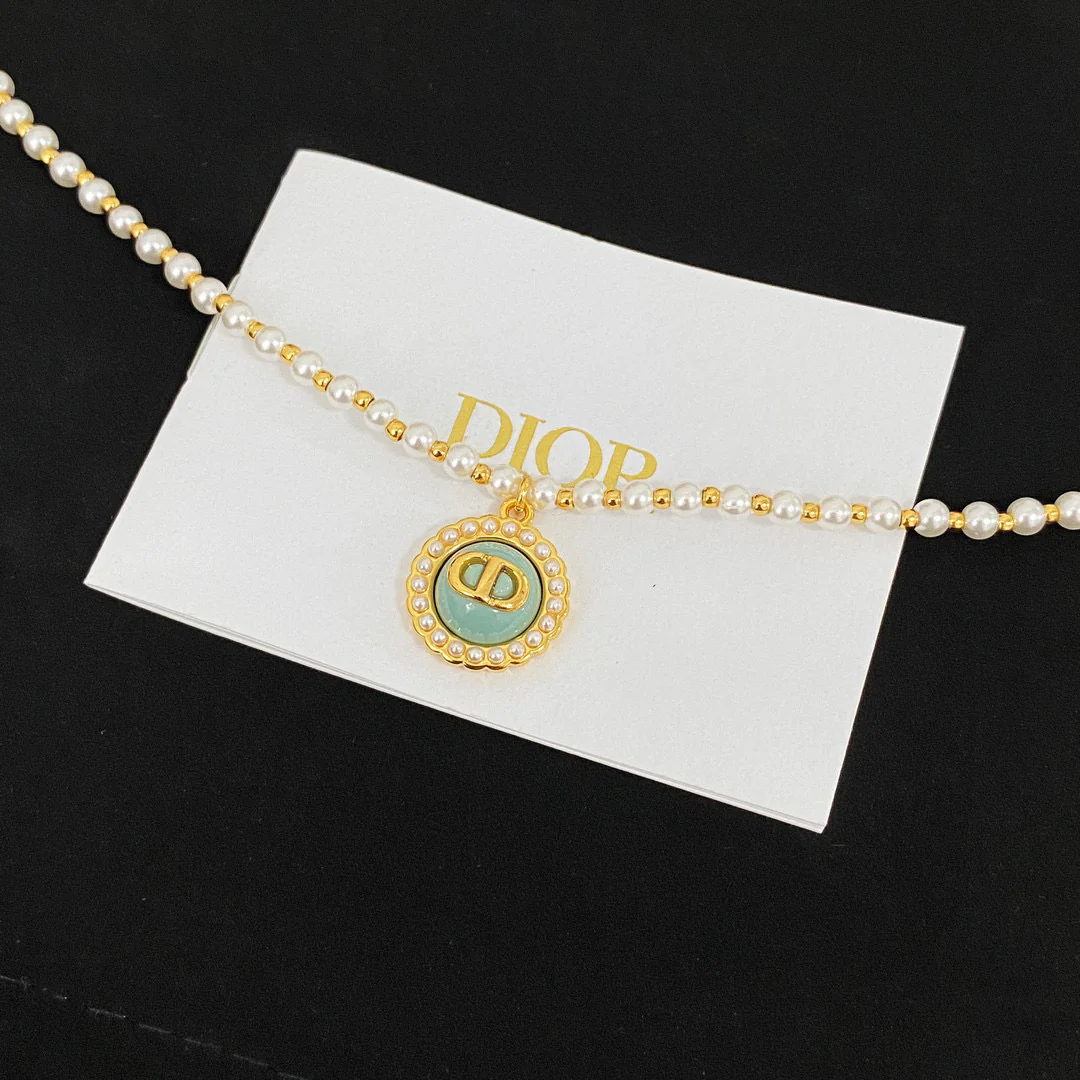 CDN313  High Quality Designer CD Pearl Necklace for Women - ccjewelryacc