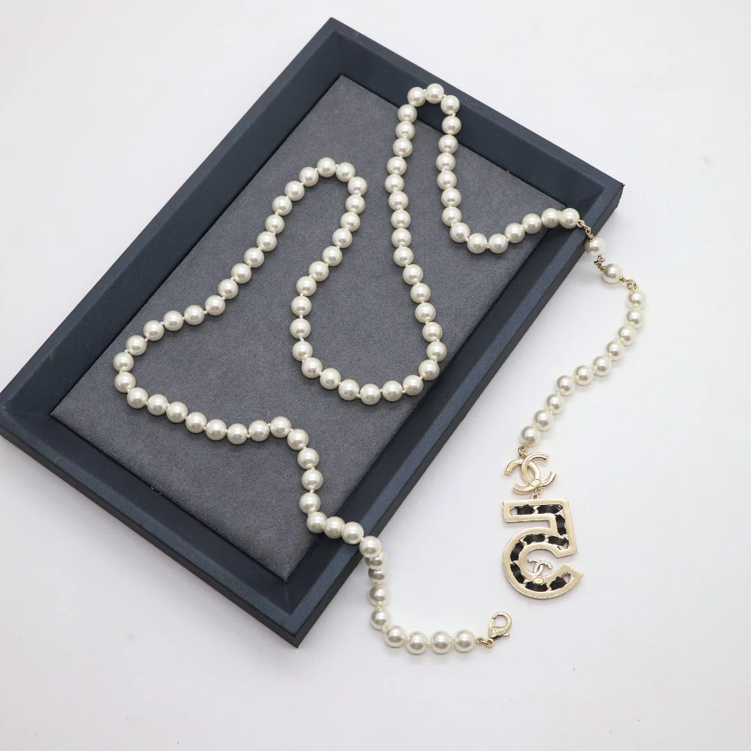 CCN013 Number 5 series cc jewelry set cc Stud earring, drop earring,cc Necklace, cc sweater chain, - ccjewelryacc