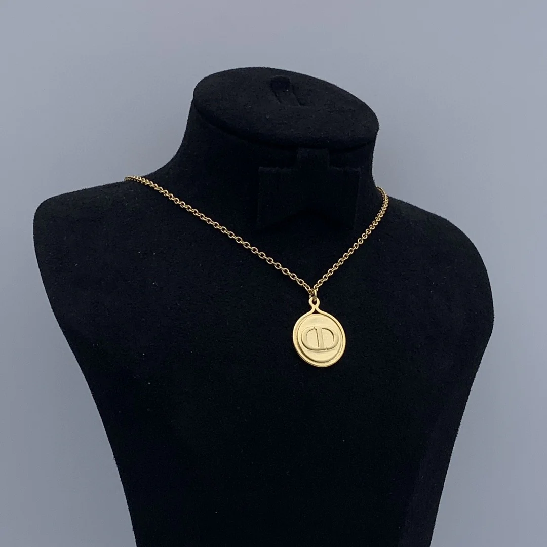 CDN245 High quality Luxury Designer CD Pendant Necklace - ccjewelryacc