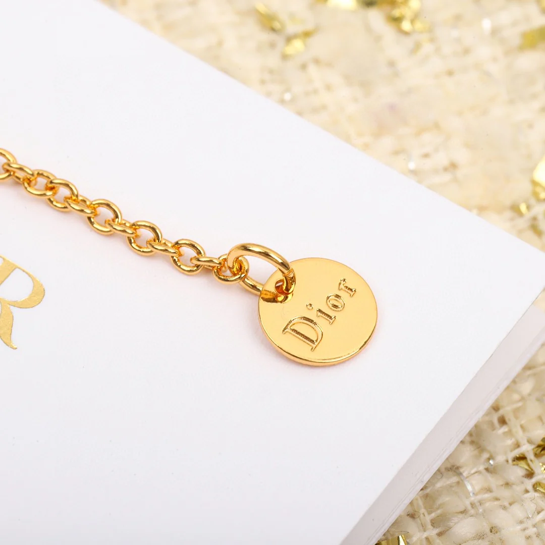 CDN307 Top quality Luxury Designer CD Heart Pearl Necklace For Women - ccjewelryacc