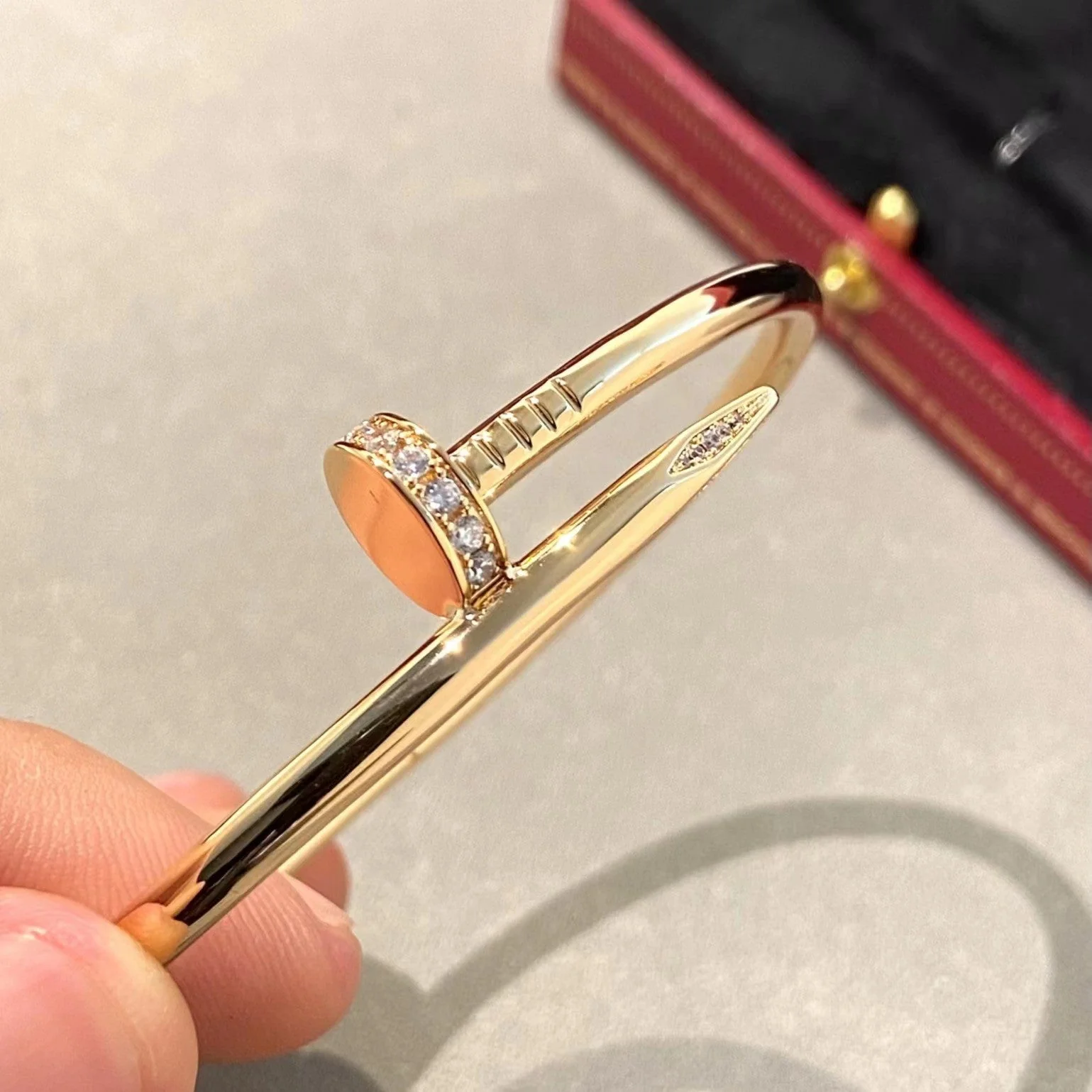 KB8001B High Version High Quality Nail Bangle Bracelet for Women men - ccjewelryacc