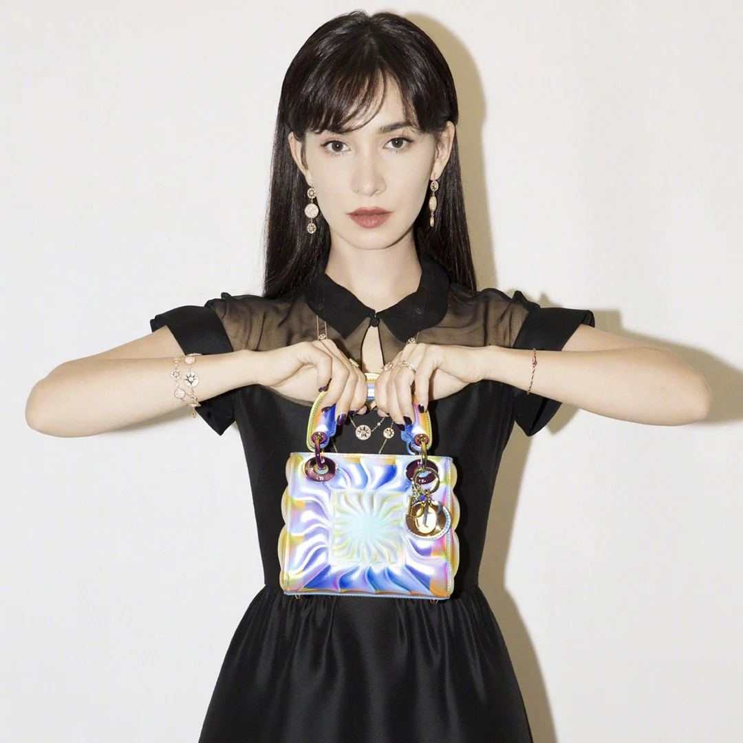 CDEV002 18K Rose Gold diamond Dior ROSE DES VENTS earrings - ccjewelryacc