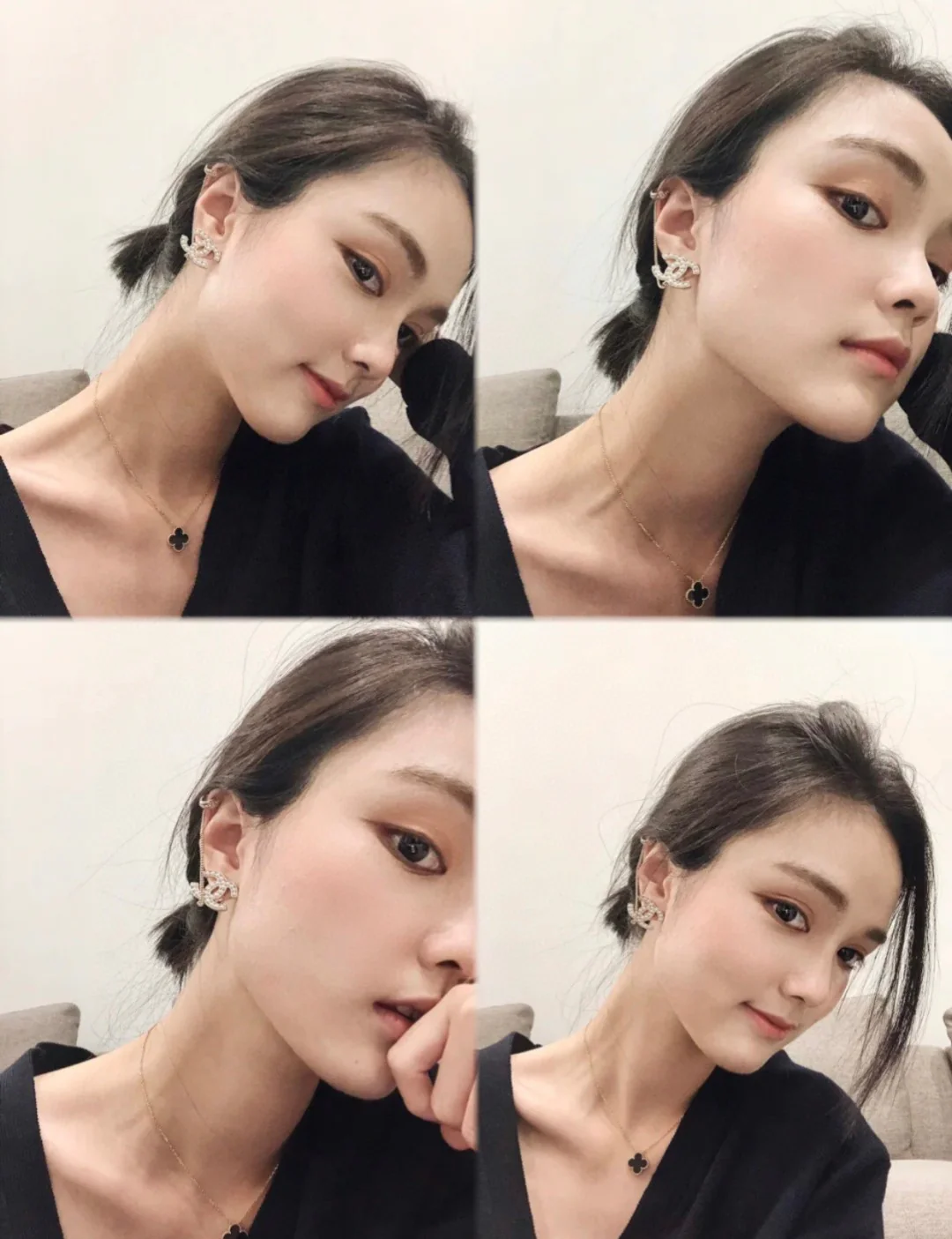 CCE489 Top Quality CC Stud earring With clip (1pcs) - ccjewelryacc